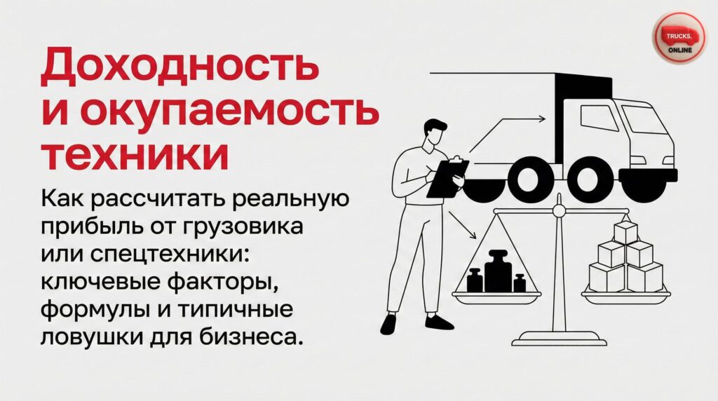 Как рассчитать реальную прибыль от грузовика или спецтехники: ключевые факторы, формулы и типичные ловушки для бизнеса.