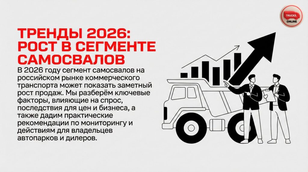 Тренды 2026: рост в сегменте самосвалов