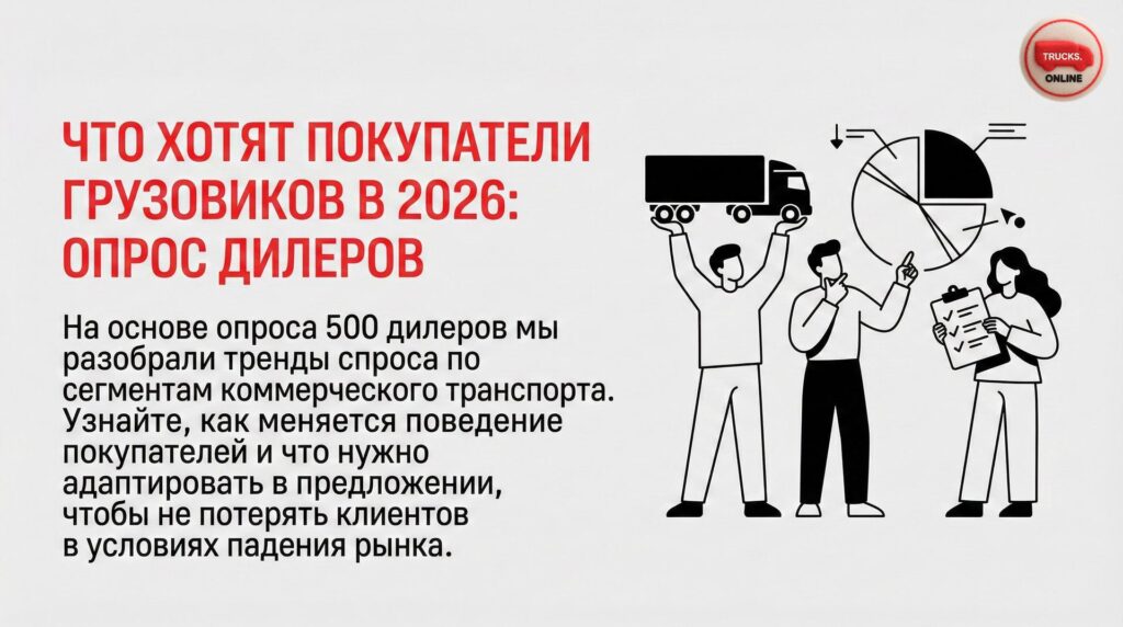 Что хотят покупатели грузовиков в 2026: опрос дилеров