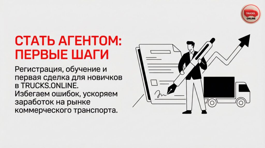 Регистрация, обучение и первая сделка для новичков в TRUCKS.ONLINE. Избегаем ошибок, ускоряем заработок на рынке коммерческого транспорта.