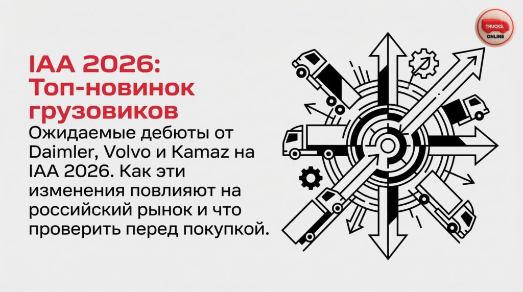 Ожидаемые дебюты от Daimler, Volvo и Kamaz на IAA 2026. Как эти изменения повлияют на российский рынок и что проверить перед покупкой.