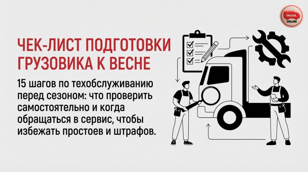 15 шагов по техобслуживанию перед сезоном: что проверить самостоятельно и когда обращаться в сервис, чтобы избежать простоев и штрафов.