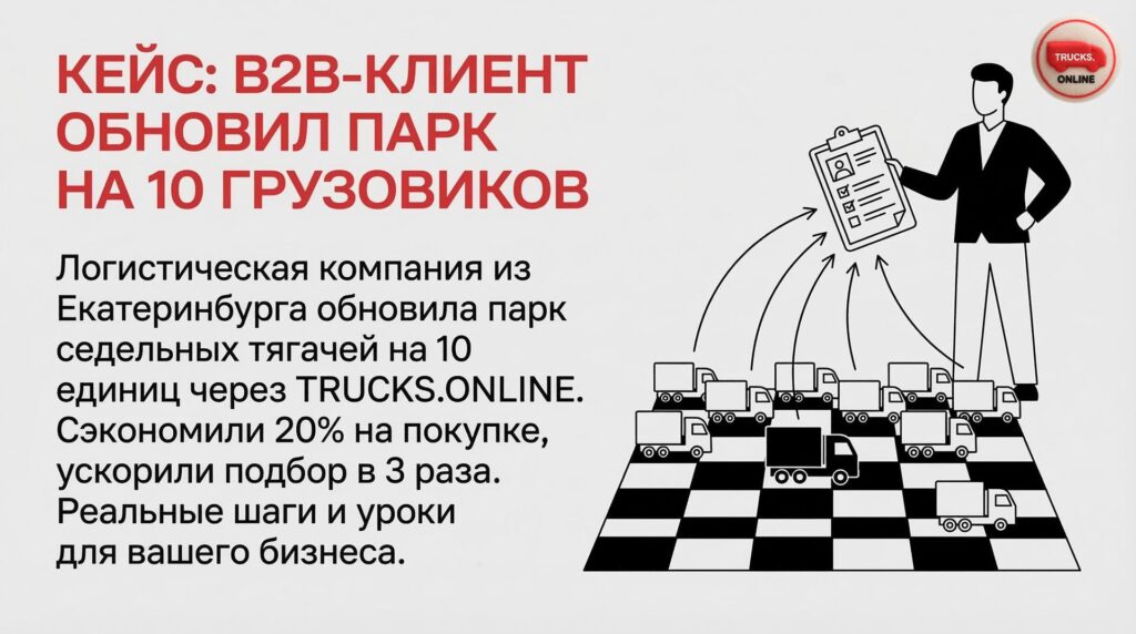 Кейс: B2B-клиент обновил парк на 10 грузовиков
