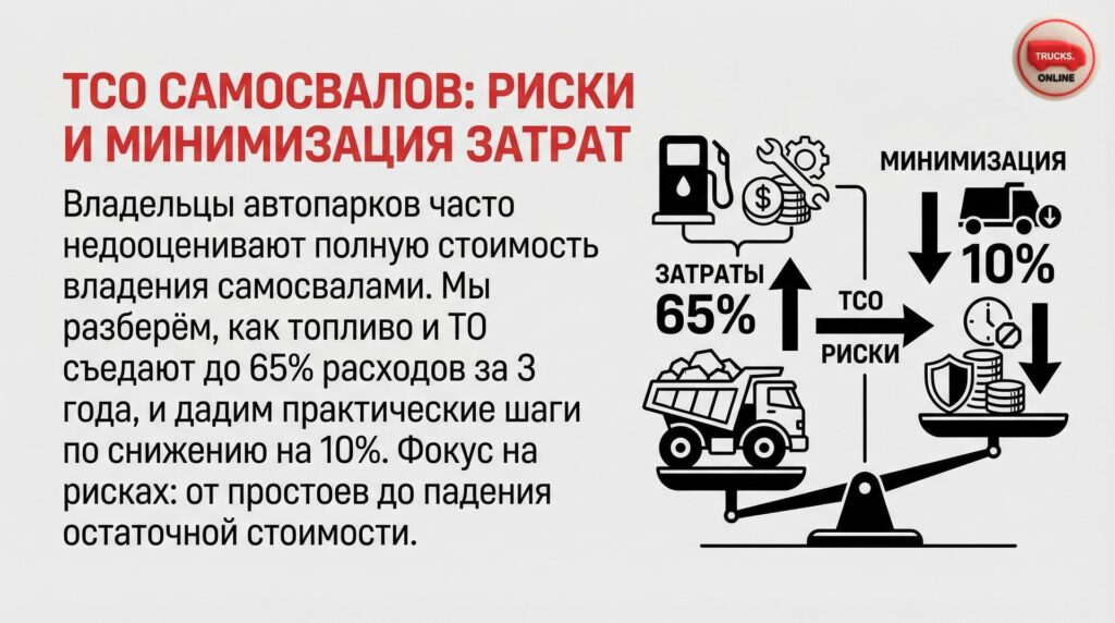 TCO самосвалов: риски и минимизация затрат